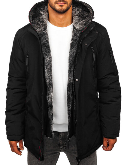 Men’s Winter Parka Jacket Black Bolf 5M3128