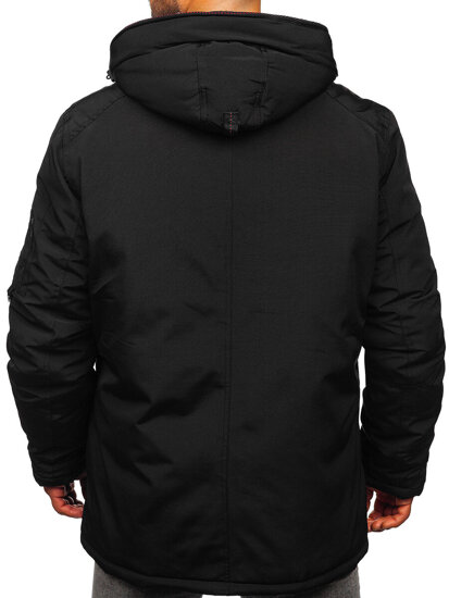 Men’s Winter Parka Jacket Black Bolf 5M3128