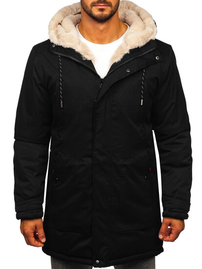 Men’s Winter Parka Jacket Black Bolf 5M3132