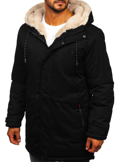 Men’s Winter Parka Jacket Black Bolf 5M3132