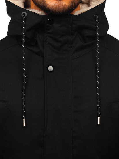 Men’s Winter Parka Jacket Black Bolf 5M3132