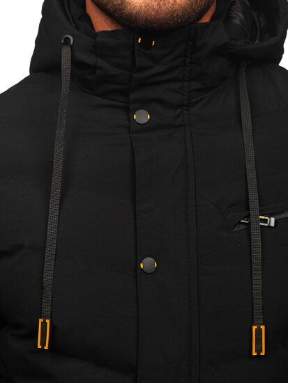 Men's Winter Parka Jacket Black Bolf 5M3135