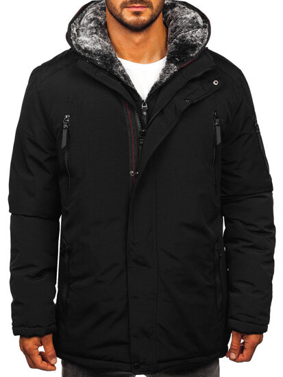 Men’s Winter Parka Jacket Black Bolf 5M3221