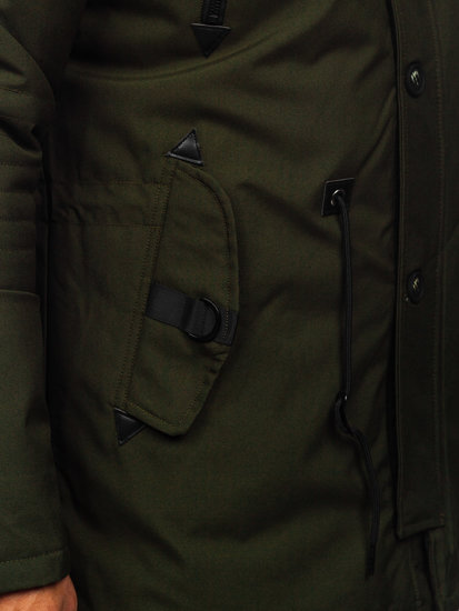 Men's Winter Parka Jacket Green Bolf 1068