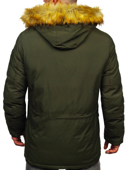 Men's Winter Parka Jacket Green Bolf 1795 