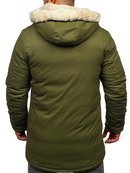 Men's Winter Parka Jacket Green Bolf 22M52