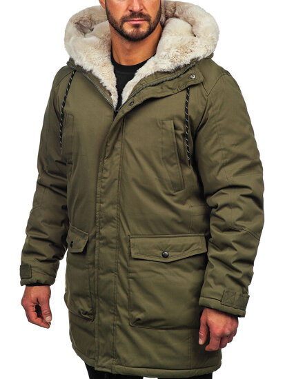 Men's Winter Parka Jacket Khaki Bolf 5M120