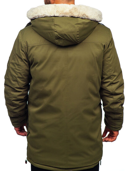 Men's Winter Parka Jacket Khaki Bolf 5M3123