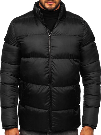 Men's Winter Quilted Jacket Black Bolf 0025