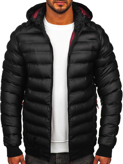 Men's Winter Quilted Jacket Black Bolf 22M325