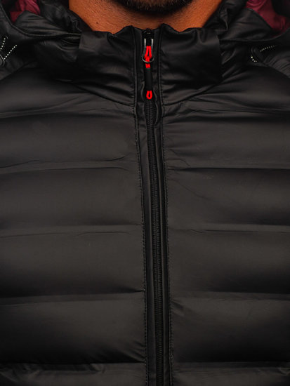 Men's Winter Quilted Jacket Black Bolf 22M325