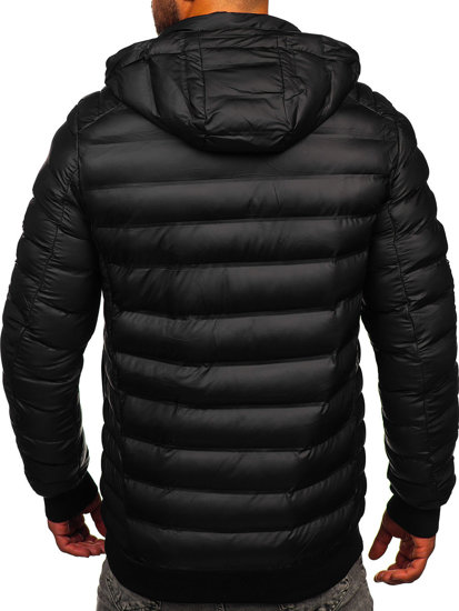 Men's Winter Quilted Jacket Black Bolf 22M325