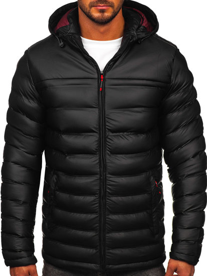 Men's Winter Quilted Jacket Black Bolf 22M326