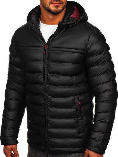 Men's Winter Quilted Jacket Black Bolf 22M326