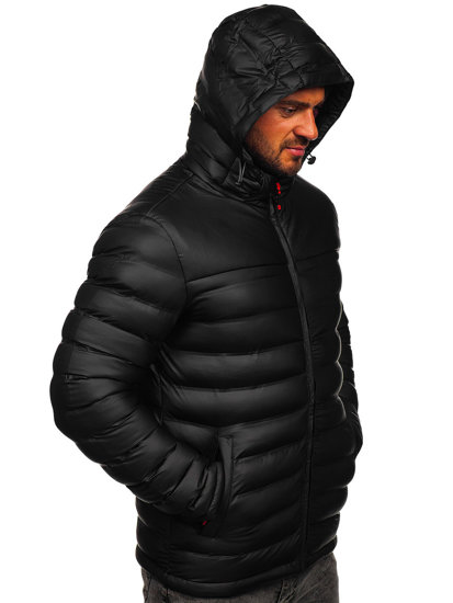 Men's Winter Quilted Jacket Black Bolf 22M326