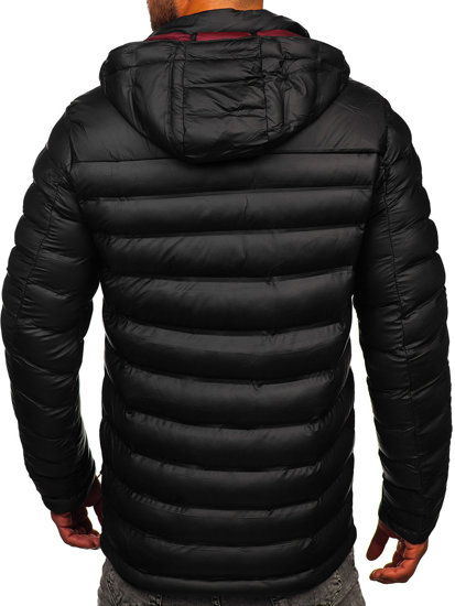 Men's Winter Quilted Jacket Black Bolf 22M326