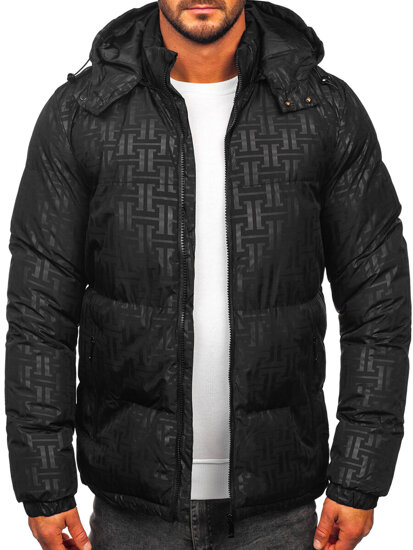 Men’s Winter Quilted Jacket Black Bolf 3B112