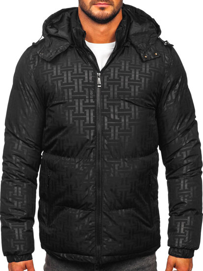 Men’s Winter Quilted Jacket Black Bolf 3B112