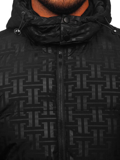 Men’s Winter Quilted Jacket Black Bolf 3B112