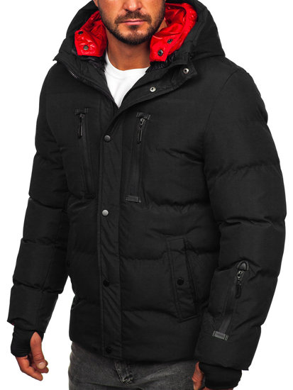 Men's Winter Quilted Jacket Black Bolf 5M771