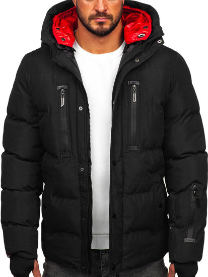 Men's Winter Quilted Jacket Black Bolf 5M771