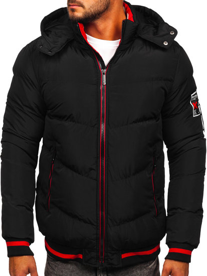 Men's Winter Quilted Jacket Black Bolf 6902