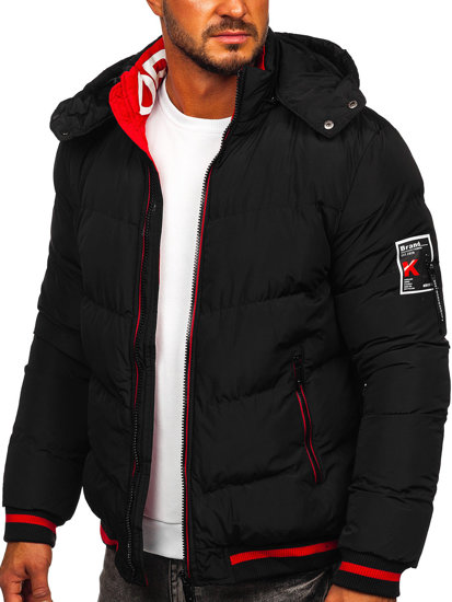 Men's Winter Quilted Jacket Black Bolf 6902