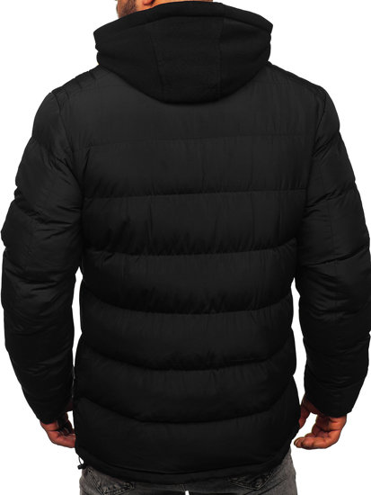 Men's Winter Quilted Jacket Black Bolf 7145