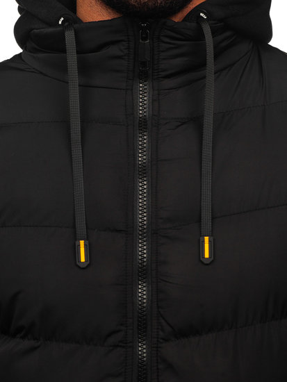 Men's Winter Quilted Jacket Black Bolf 7325