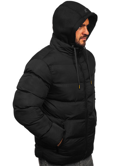 Men's Winter Quilted Jacket Black Bolf 7325