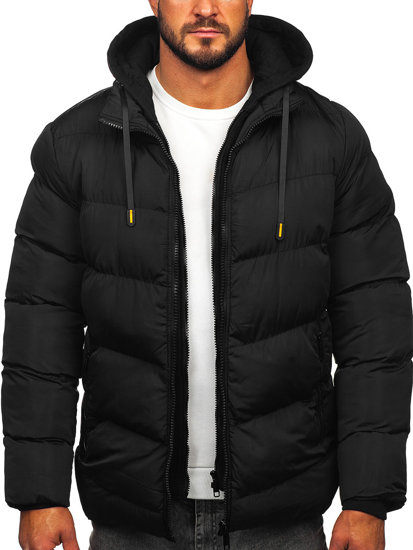 Men's Winter Quilted Jacket Black Bolf 7325