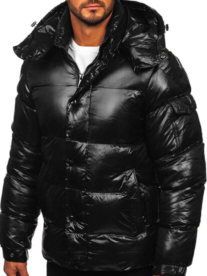 Men's Winter Quilted Jacket Black Bolf 9970