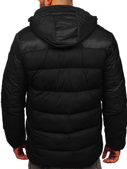 Men's Winter Quilted Jacket Black Bolf AB103