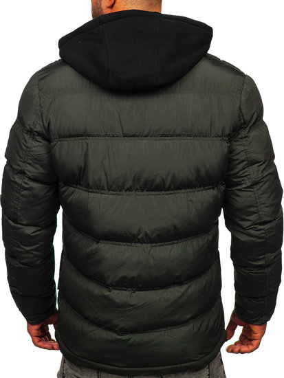 Men's Winter Quilted Jacket Green Bolf 6881