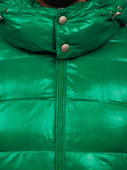 Men's Winter Quilted Jacket Green Bolf 9981