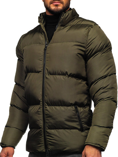 Men's Winter Quilted Jacket Khaki Bolf 0025