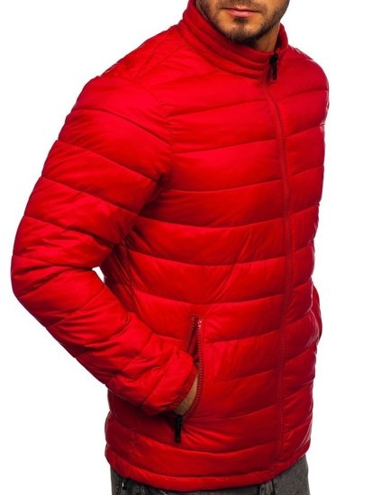 Men's Winter Quilted Jacket Red Bolf 1119