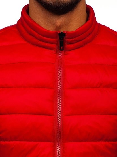 Men's Winter Quilted Jacket Red Bolf 1119