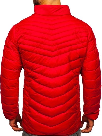 Men's Winter Quilted Jacket Red Bolf 1137