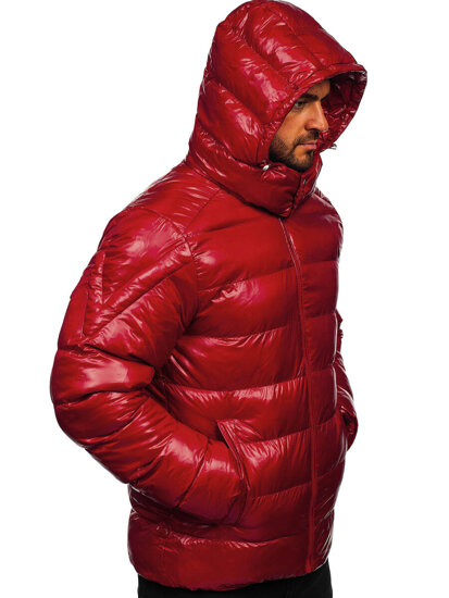 Men's Winter Quilted Jacket Red Bolf 9981