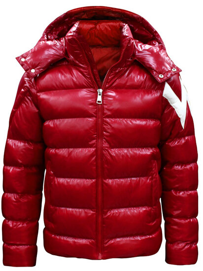 Men's Winter Quilted Jacket Red Bolf 9981