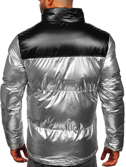 Men's Winter Quilted Jacket Silver Bolf 1188