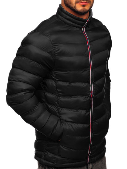 Men's Winter Quilted Sport Jacket Black Bolf 1100