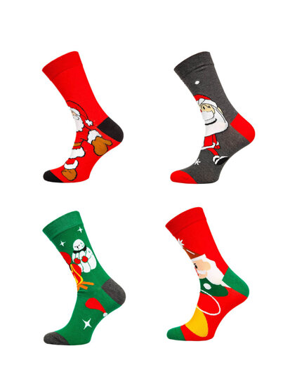 Men's X-mas Socks Multicolour-1 Bolf M898-4P 4 PACK