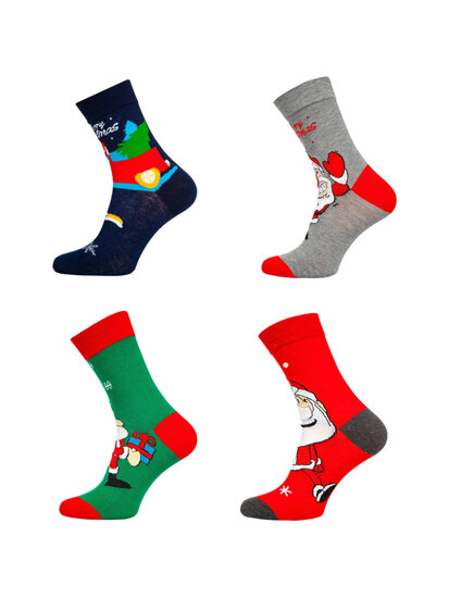 Men's X-mas Socks Multicolour Bolf M898-4P 4 PACK