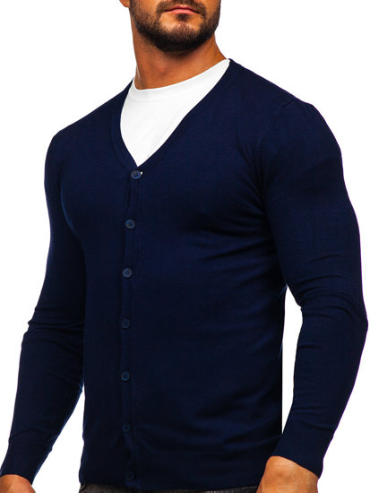 Men's Zip Cardigan Navy Blue Bolf MM6006