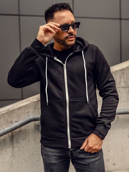 Men's Zip Hoodie Black Bolf HW2787