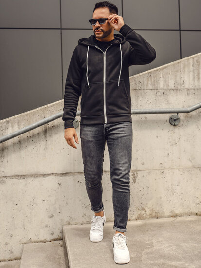 Men's Zip Hoodie Black Bolf HW2787