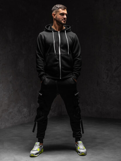 Men's Zip Hoodie Black Bolf HW2787A1