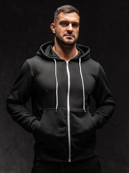 Men's Zip Hoodie Black Bolf HW2787A1